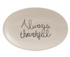Stoneware Plate with Fall Saying, White & Black, 4 Styles