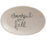 Stoneware Plate with Fall Saying, White & Black, 4 Styles