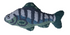 Woven Cotton Tufted Fish Shaped Pillow, 2 Styles