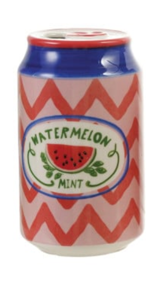 Hand-Painted Stoneware Soda Can Shaped Vase with Decal, 6 Styles