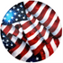 Andreas American Flag 8" Silicone Trivet