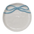 4-1/4" Round Stoneware Dish with Bow, 4 Colors