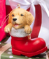Heartfelt Cheer Resin Dog in Stocking, 4"