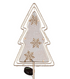 Pearl and Pine Garden Stake, Metal and Glass Christmas Solar, 36"H