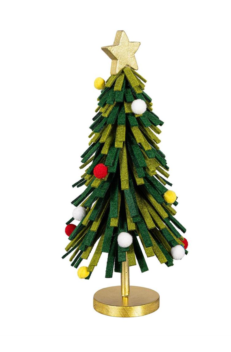 Heartfelt Cheer Christmas Tree Fabric and Wood