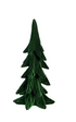 Shades of Emerald Flocked Resin Tree