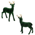 Shades of Emerald Flocked Resin Deer