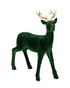 Shades of Emerald Flocked Resin Deer