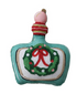 Cotton Printed Bottle Shaped Pillow with Applique, Beads & Velvet Back, 3 Styles