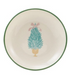 Stoneware Shaped Dish with Tree & Colored Edge, 4 Styles