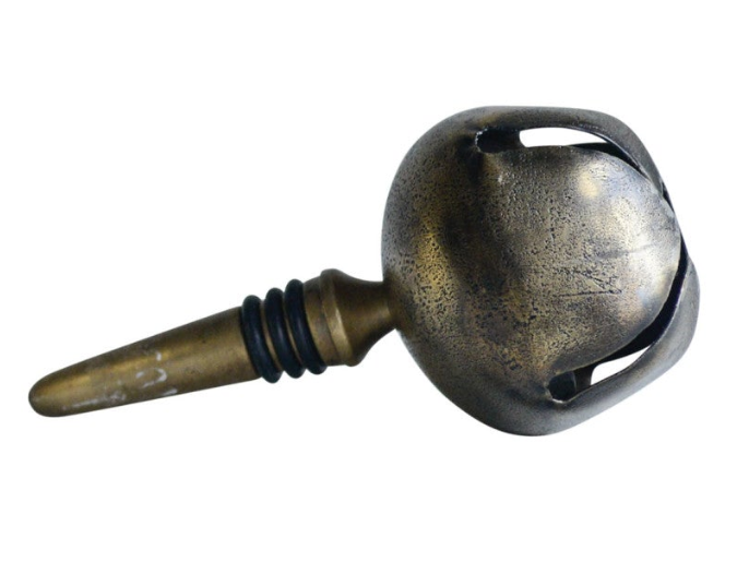Metal Bottle Stopper with Jingle Bell, 4 Colors