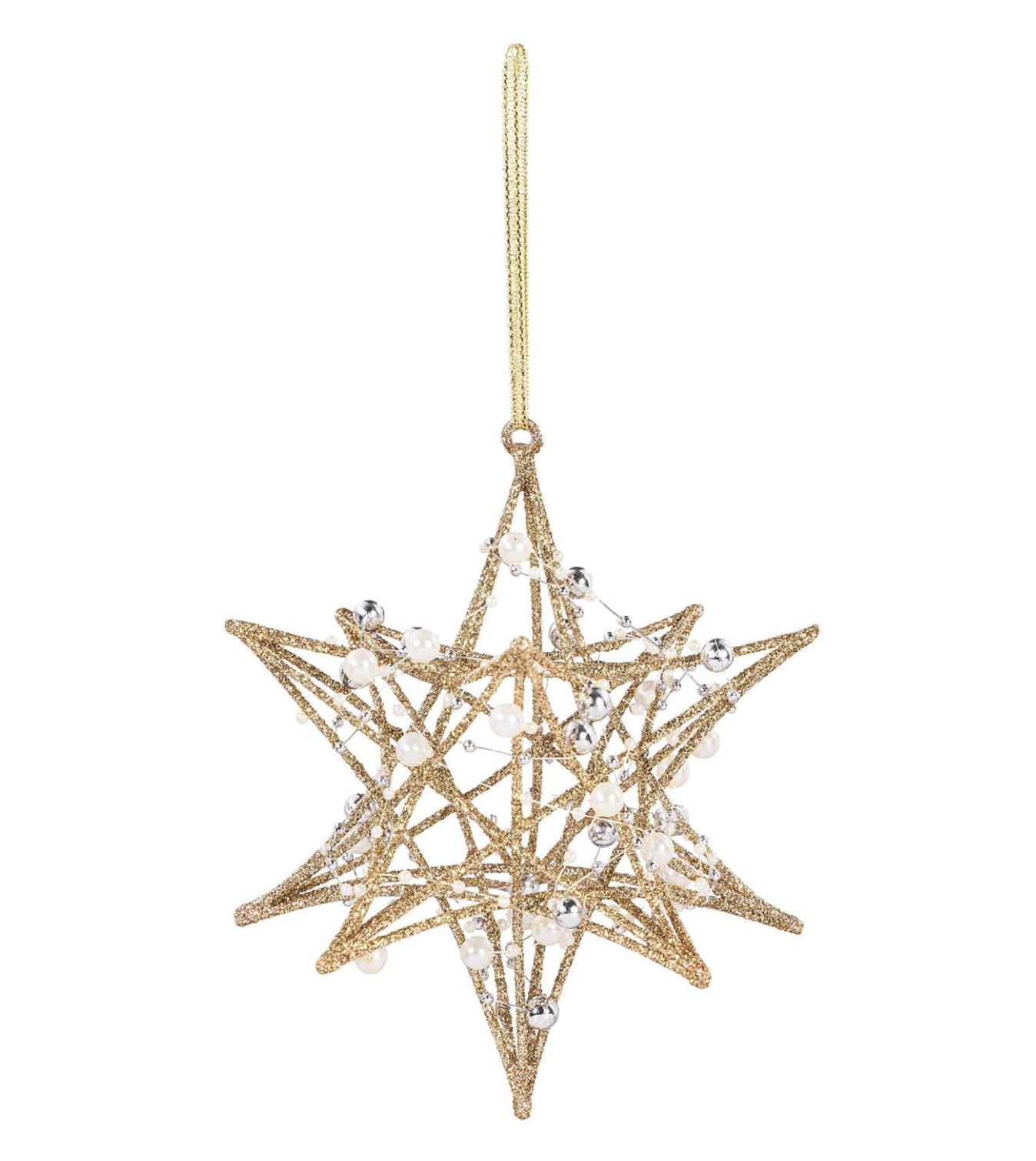 Season to Sparkle Starburst with Pearls Ornament