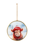 Holly Homestead Glass Farm Animals Ornament