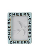 Hand-Painted Embossed Stoneware Mini Photo Frame Magnet, 6 Styles