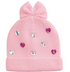 Rainbow Dots Rhinestone Beanie Hat By Mud Pie