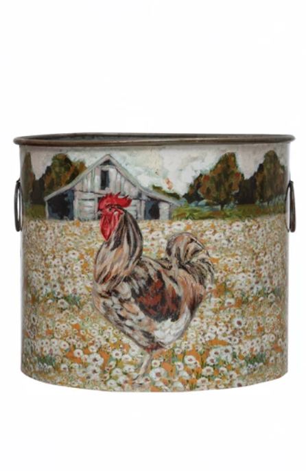 Metal Bucket with Handles - A. Dodson's