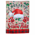 Santa Paws Suede Garden Flag - A. Dodson's