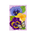 Pansy & Butterfly Applique Garden Flag - A. Dodson's