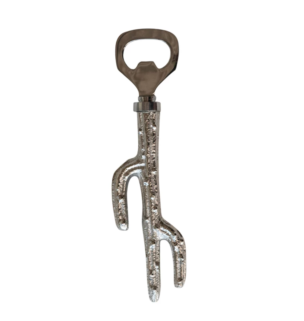 Stainless Steel & Aluminum Cactus Shaped Bottle Opener - A. Dodson's