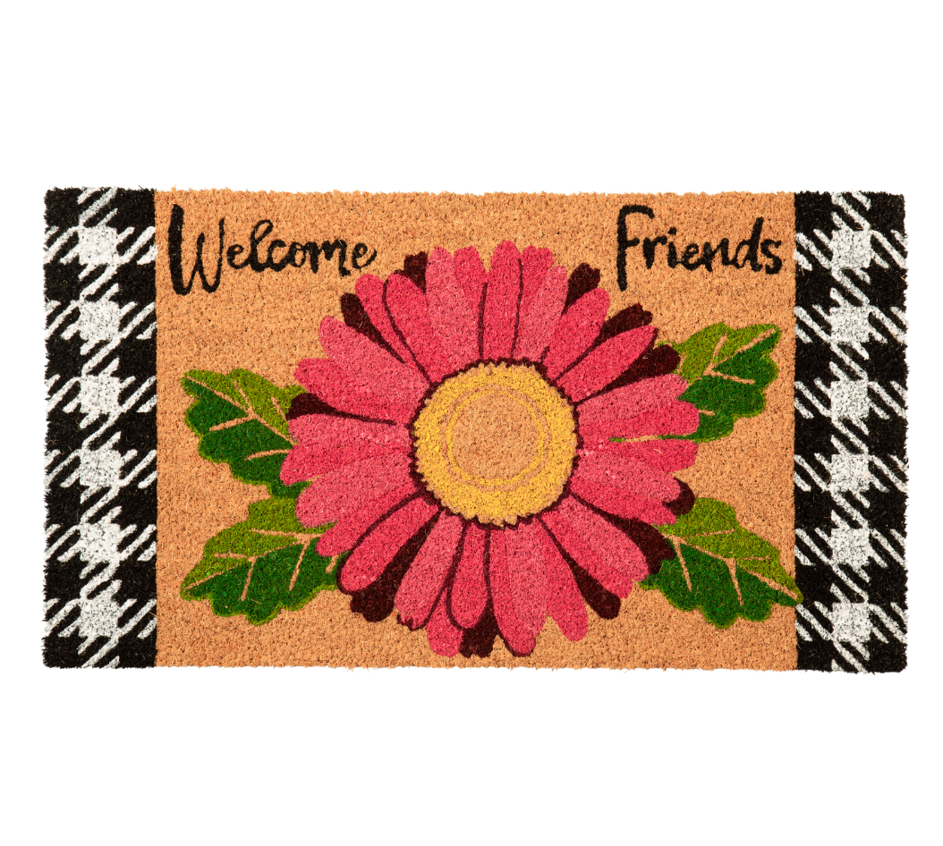 Gerbera Daisy Coir Mat - 2 Styles - A. Dodson's