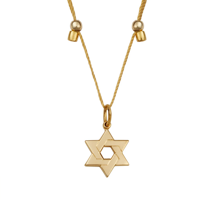 Higher Power Star of David Necklace - Gold on Gold by &Livy