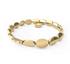 Oval Smooth Shiny Gold Beaded Stretch Bracelet by &Livy - A. Dodson's