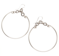 Love Them Madly Drops Earrings - Antique Silver Finish by &Livy