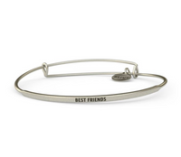 Posy - Best Friends Bangle - Antique Silver Finish by &Livy