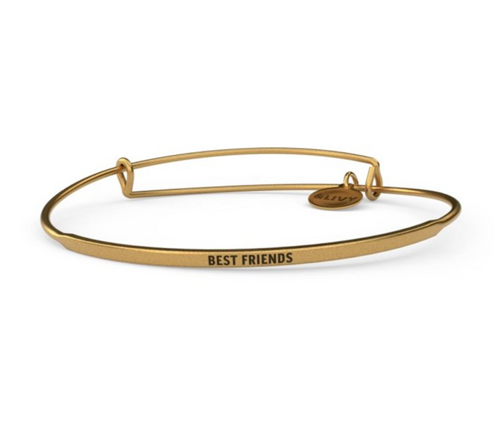 Posy - Best Friends Bangle - Antique Gold Finish by &Livy