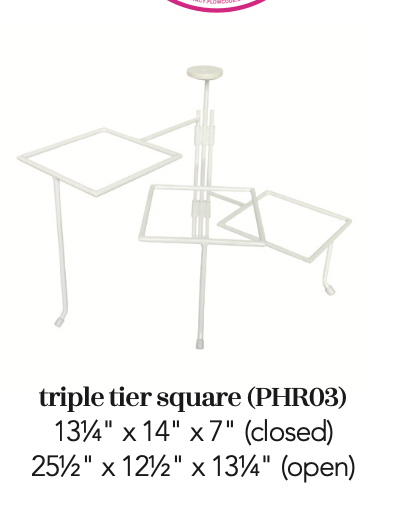 NEW NORA FLEMING TRIPLE TIER SQUARE HOLDER