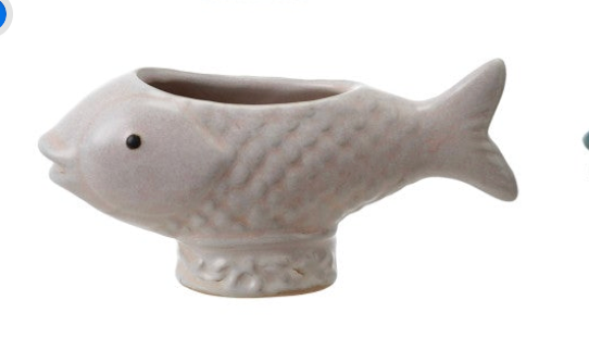 Fish Shaped Container/Toothpick Holder, 4 Colors