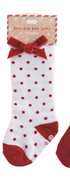 Tall Christmas Bow Sock By Mud Pie