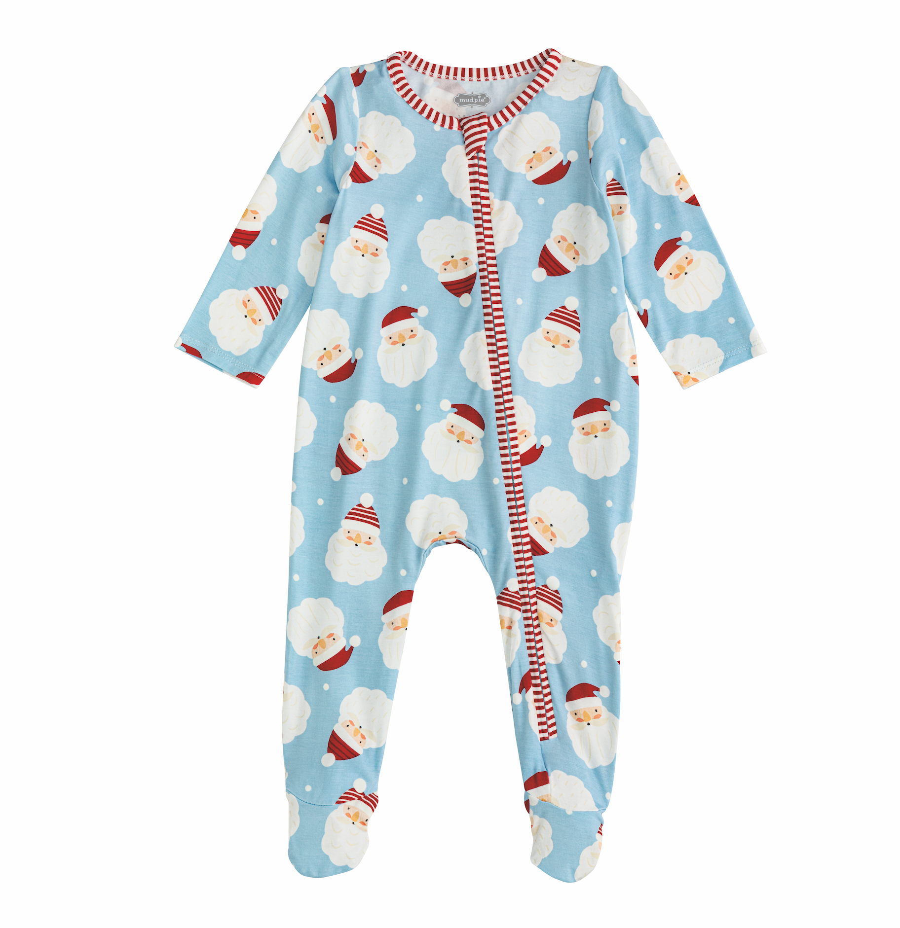 Blue Santa Glow Sleeper By Mud Pie
