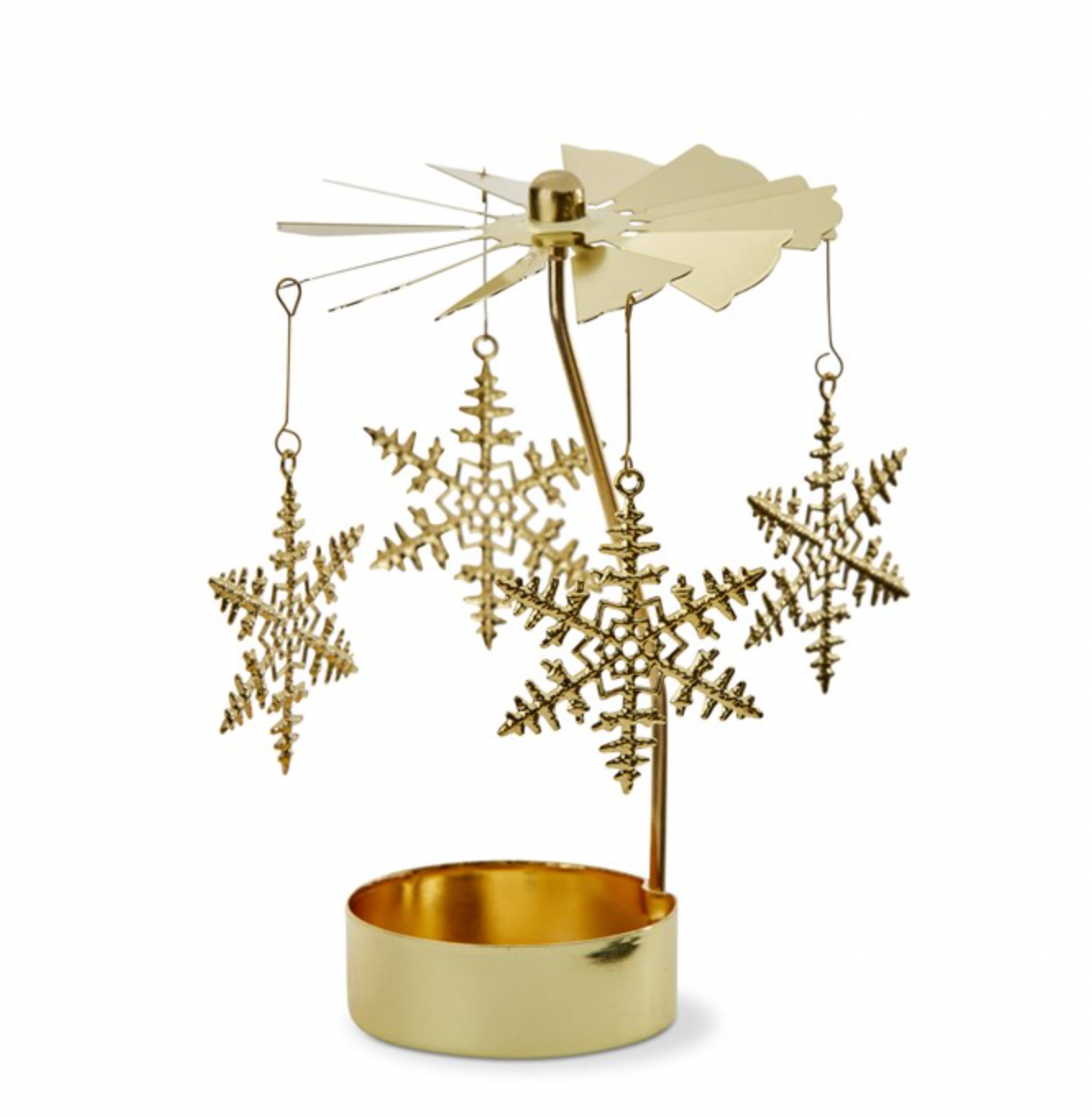SNOWFLAKE CAROUSEL TEALIGHT HOLDER