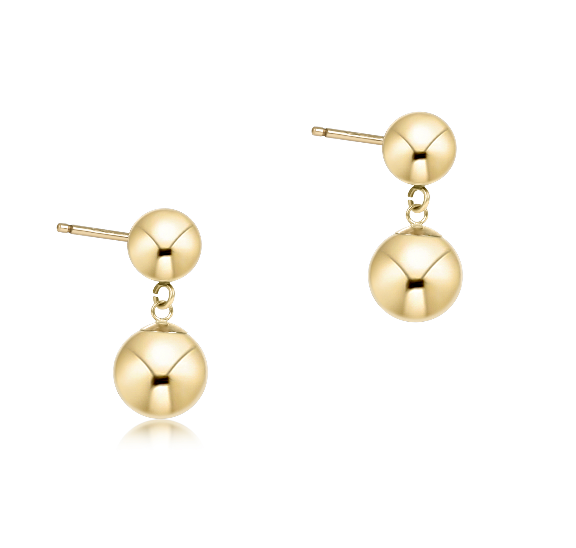 Classic 10mm Ball Drop Stud - Gold by enewton