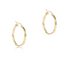 Scalloped Round Gold 1.25" Hoop - Smooth by enewton