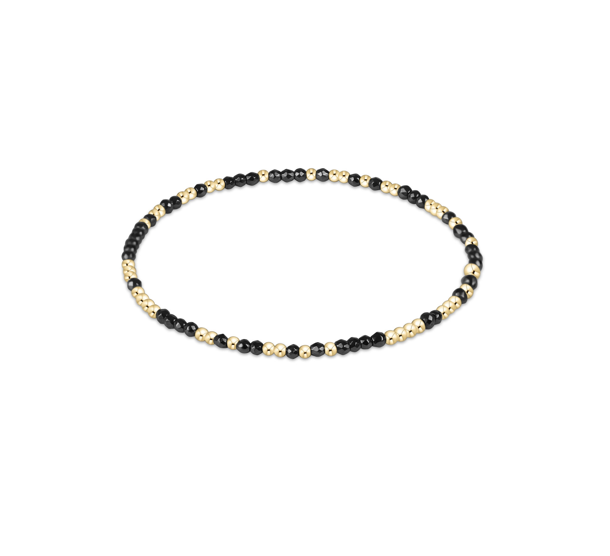 Hope Unwritten Faceted Hematite 2mm Bead Bracelet by enewton