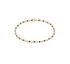 Hope Sincerity Pattern 2mm Bead Bracelet - Blue Metallic by enewton
