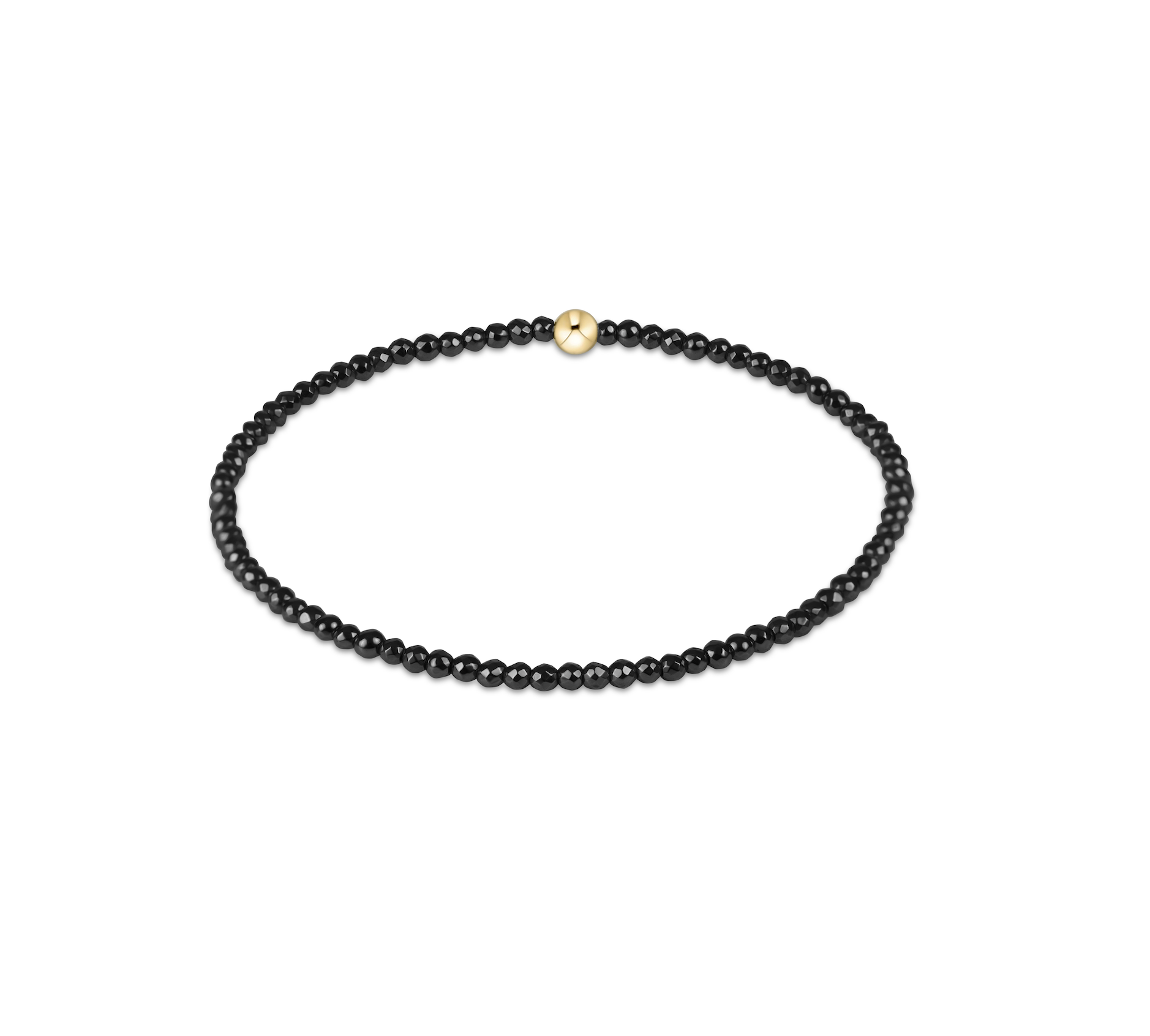 Faceted Hematite 2mm Bead Bracelet by enewton