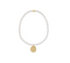 Classic Pearl 3mm Bracelet - Inspire Small Gold Disc by enewton