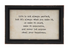 Wood Framed Wall Decor with Saying 9 by 6 inches
