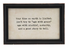 Wood Framed Wall Decor with Saying 9 by 6 inches