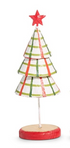 12" Pattern Christmas Paper Mache Tree
