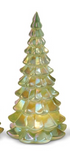 Lighted Green Iridescent Trees
