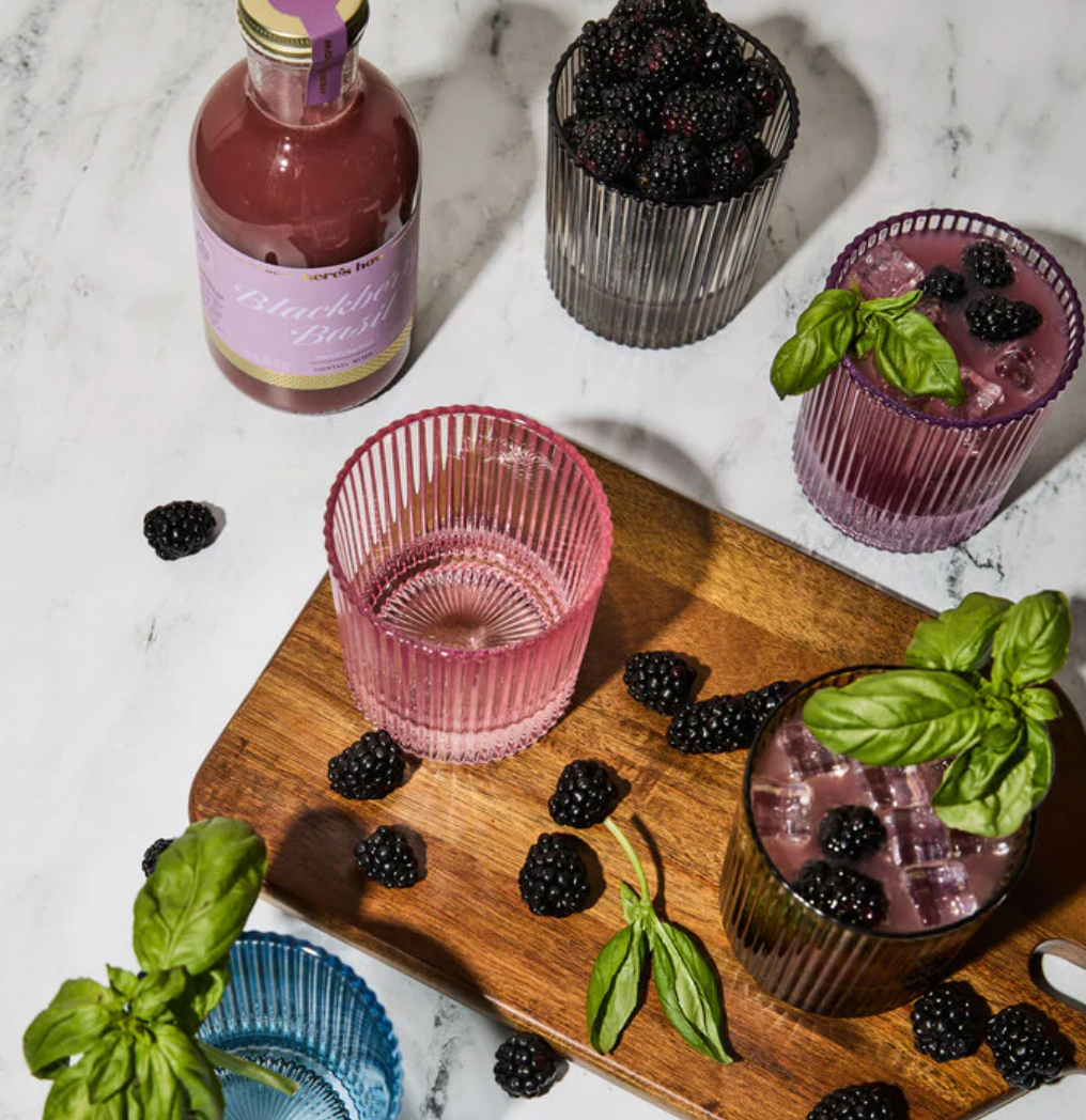 Blackberry Basil Cocktail Mixer 16oz