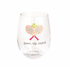 Jewel Tennis Racket Wine Glass