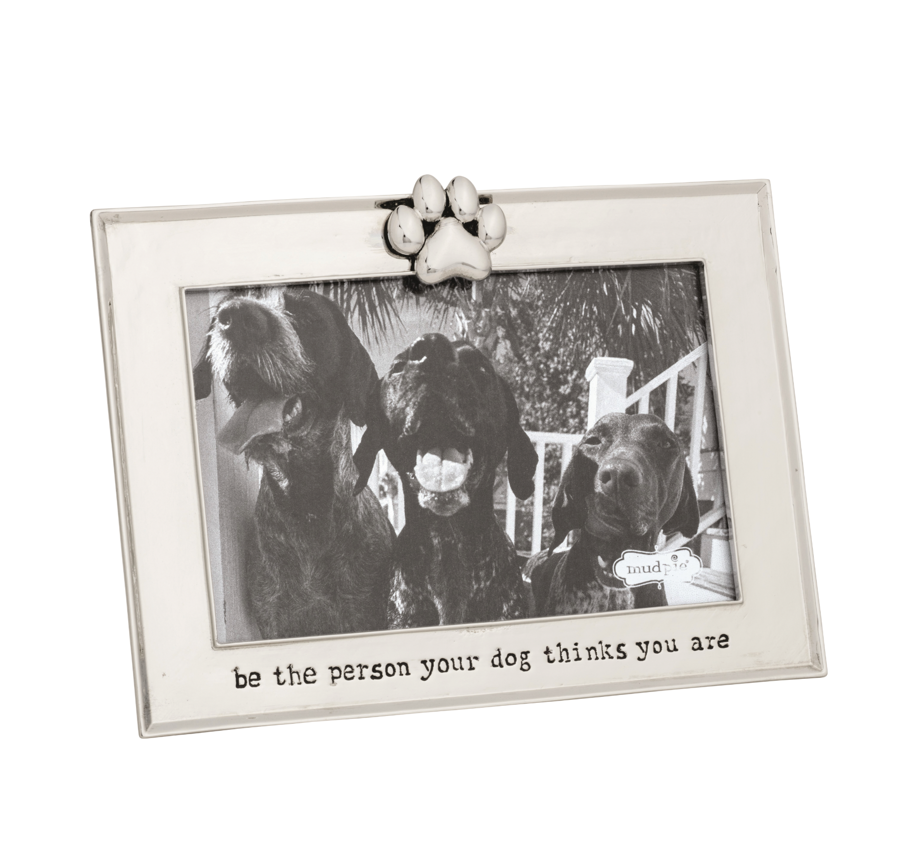 Metal Paw Print Dog Frame