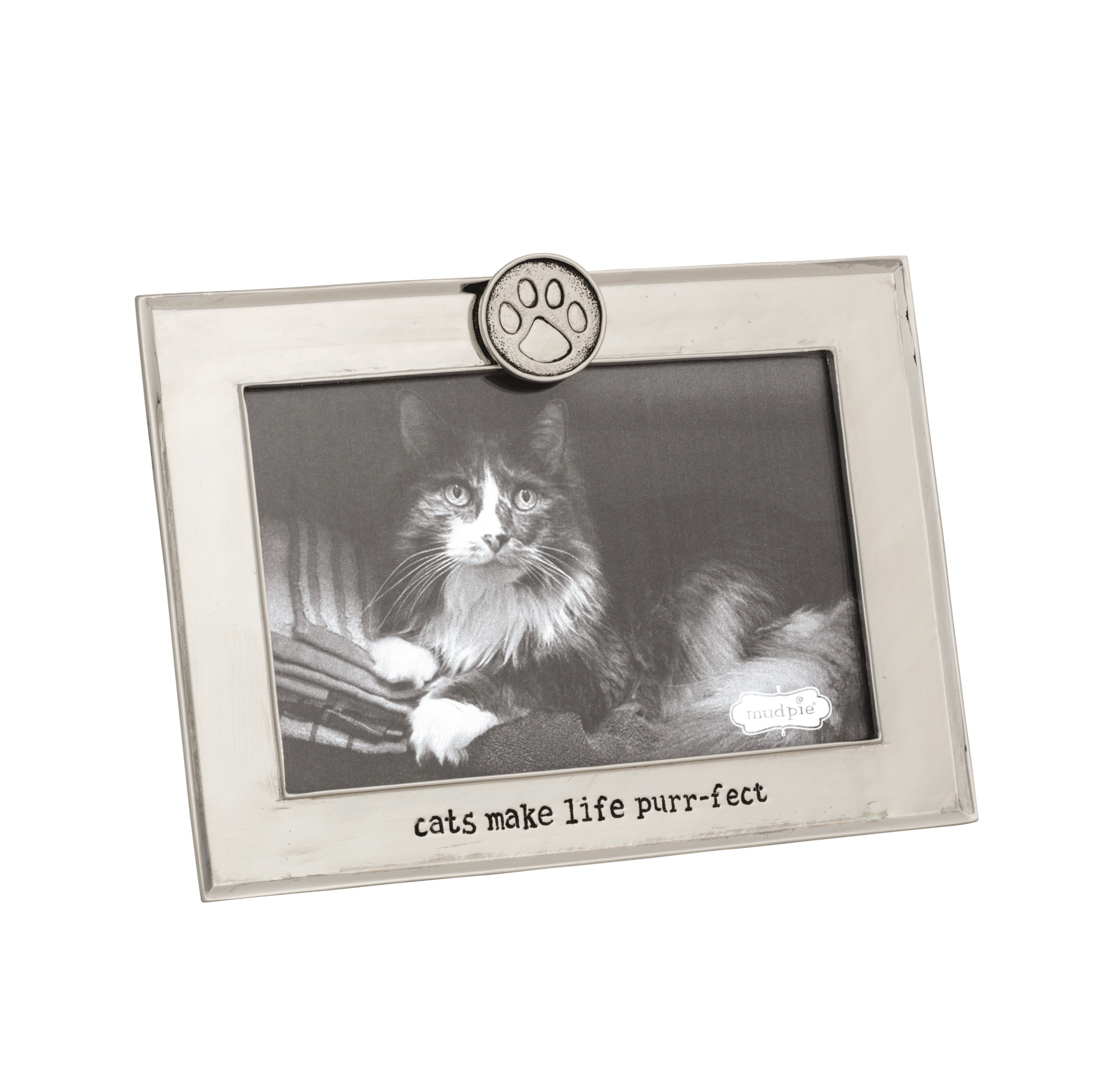 Metal Paw Print Cat Frame