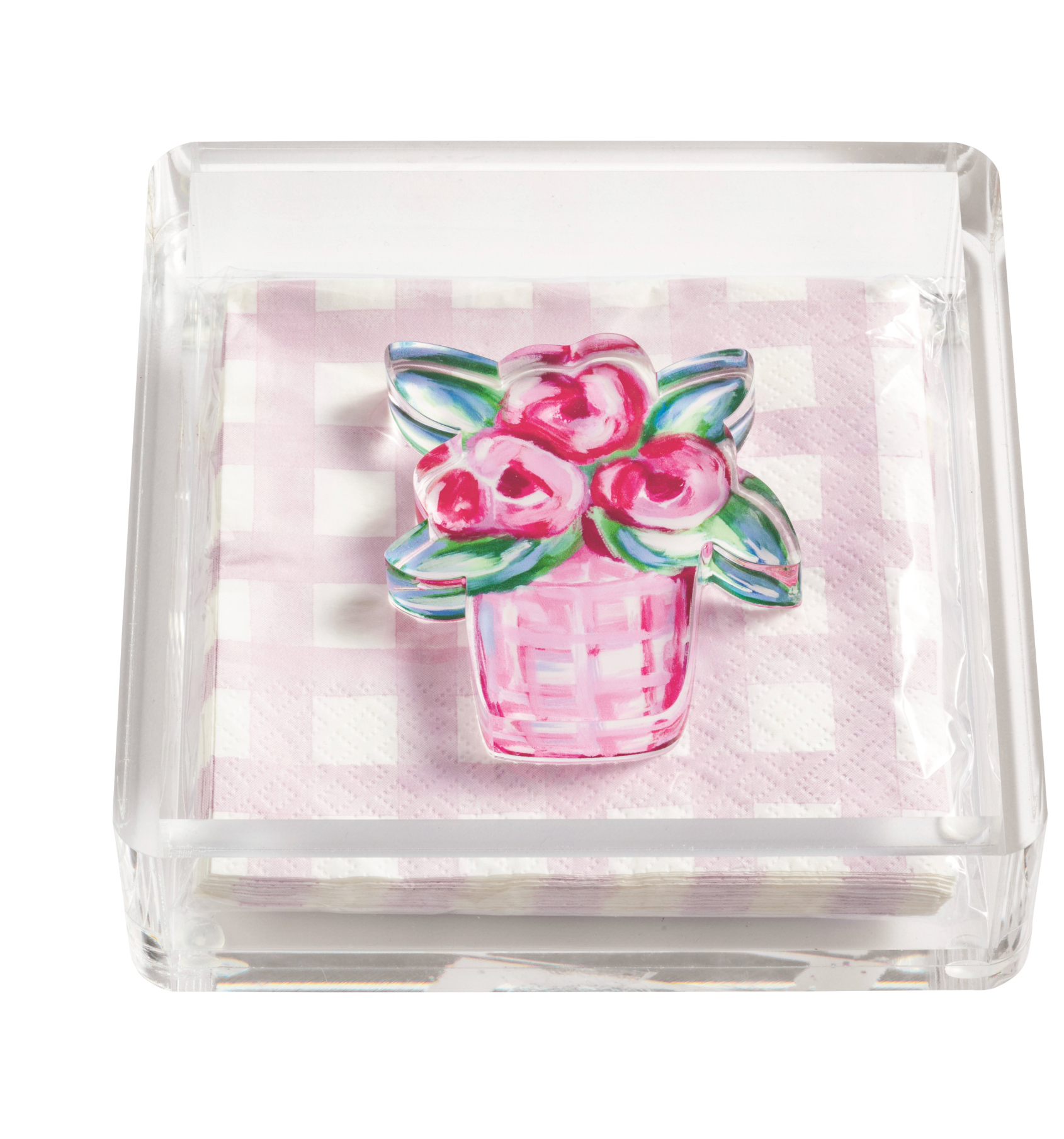 Flower Napkin Holder & Weight Set