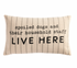 Spoiled Pet Striped Pillow